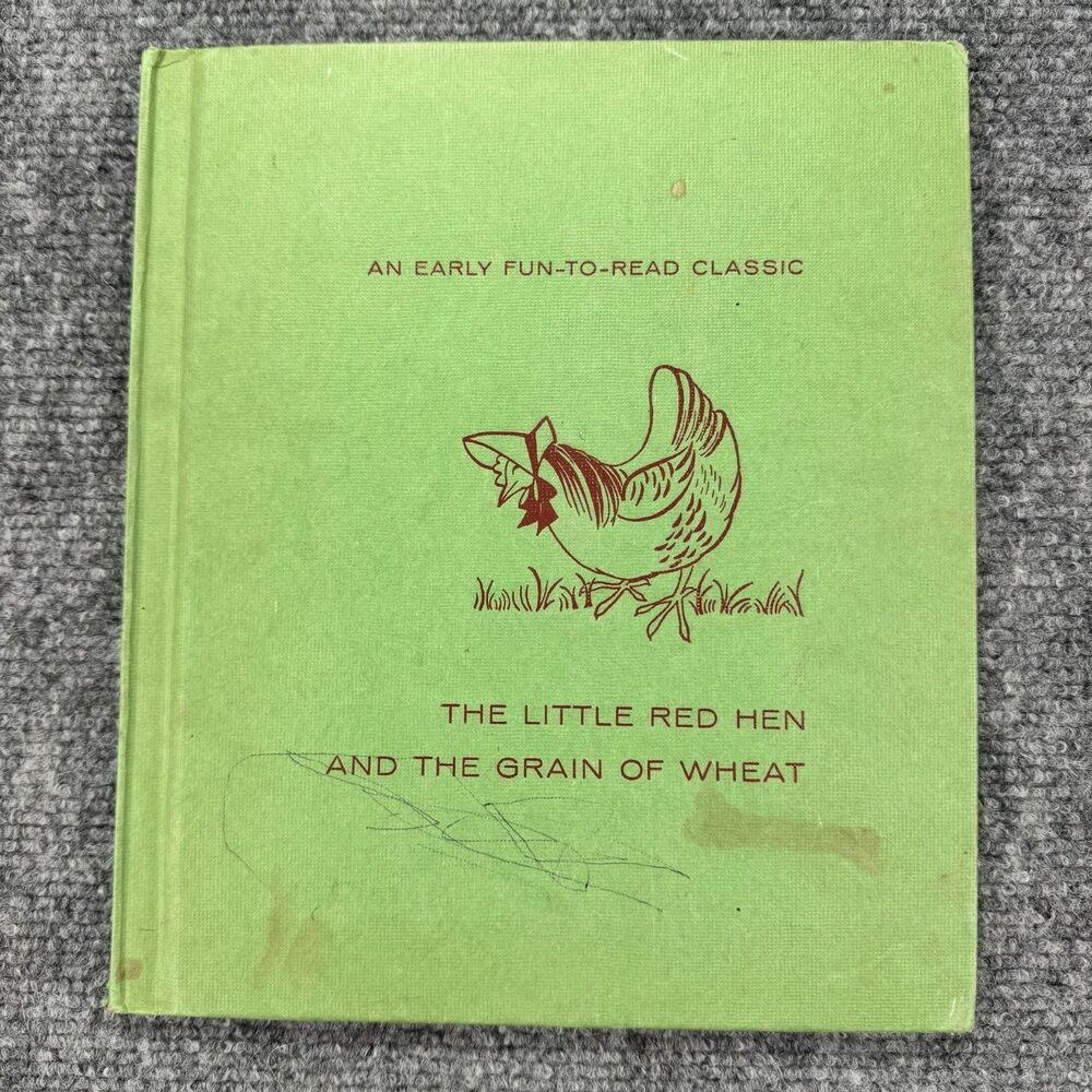 Vintage Little Red Hen Grain of Wheat 1961 Platt & Munk Kids Book